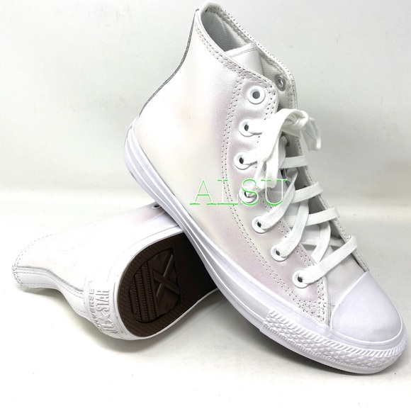 Converse Ctas High Top White Pearl Women Sneakers - Picture 6 of 6